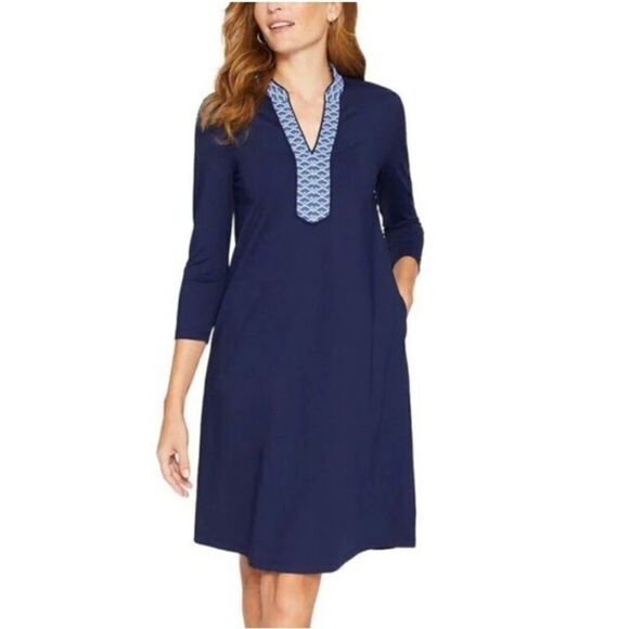 NWT J. McLaughlin Navy Carmine Dress w/ Pockets - Picture 2 of 12